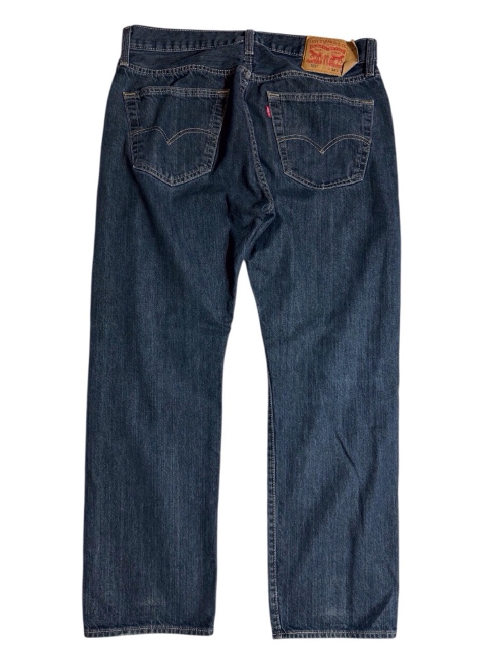 Levi’s 501 denim button fly dark wash blue jeans men’s size 34 x 30